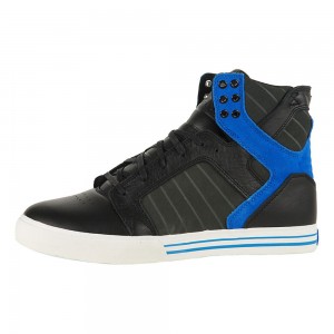 Altas Supra SkyTop Negras Azules | KBOWQ3746