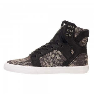 Altas Supra SkyTop Negras Gris | LTDJE4287