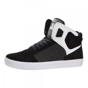 Tenis Skate Supra Atom Negras Blancas | ADJXI8346