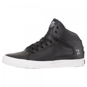 Tenis Skate Supra Society Mid Negras | XQMIS4157