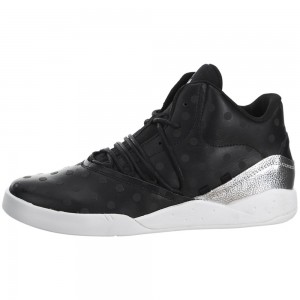 Tenis Supra Estaban Negras Plateadas | OXHVK0185