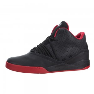 Tenis Supra Estaban Negras Rojas | GRPYV9621