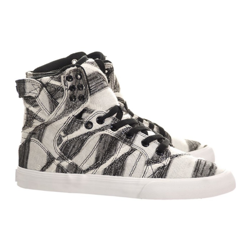 Altas Supra SkyTop Blancas Gris | GAKXE3571