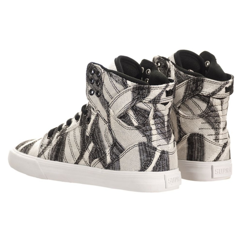 Altas Supra SkyTop Blancas Gris | GAKXE3571