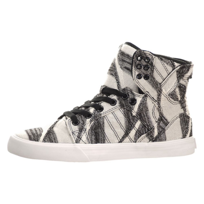 Altas Supra SkyTop Blancas Gris | GAKXE3571