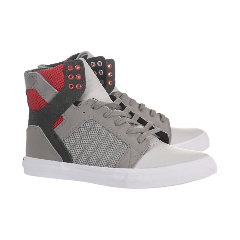 Altas Supra SkyTop Gris Rojas | VASFK4530