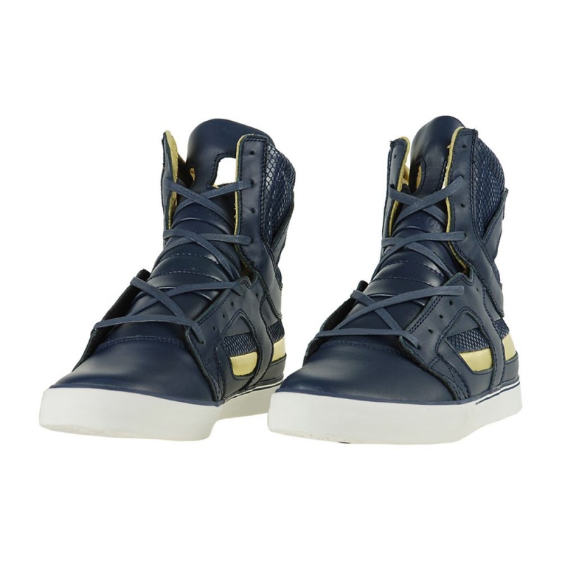 Altas Supra SkyTop II Azul Marino Doradas | UGIXN8315