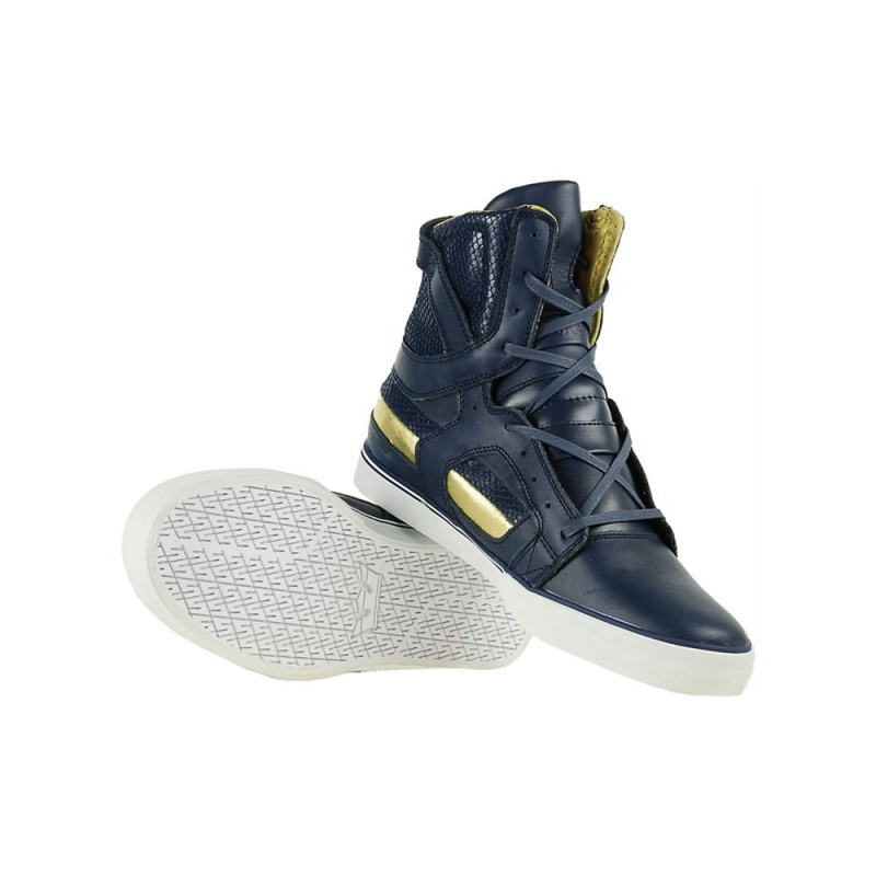 Altas Supra SkyTop II Azul Marino Doradas | UGIXN8315