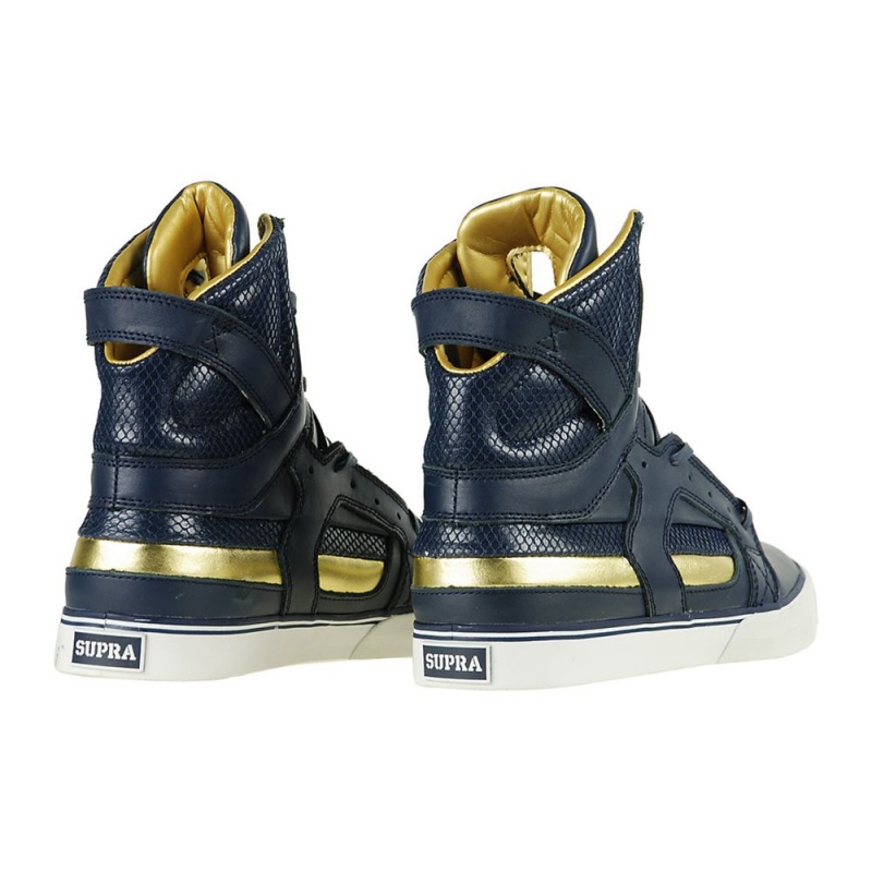 Altas Supra SkyTop II Azul Marino Doradas | UGIXN8315