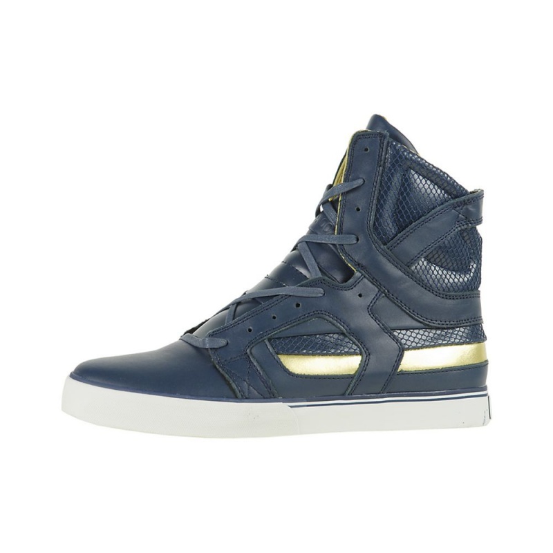 Altas Supra SkyTop II Azul Marino Doradas | UGIXN8315