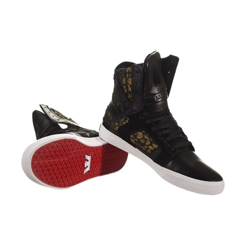 Altas Supra SkyTop II Negras Doradas | EUWCJ5142