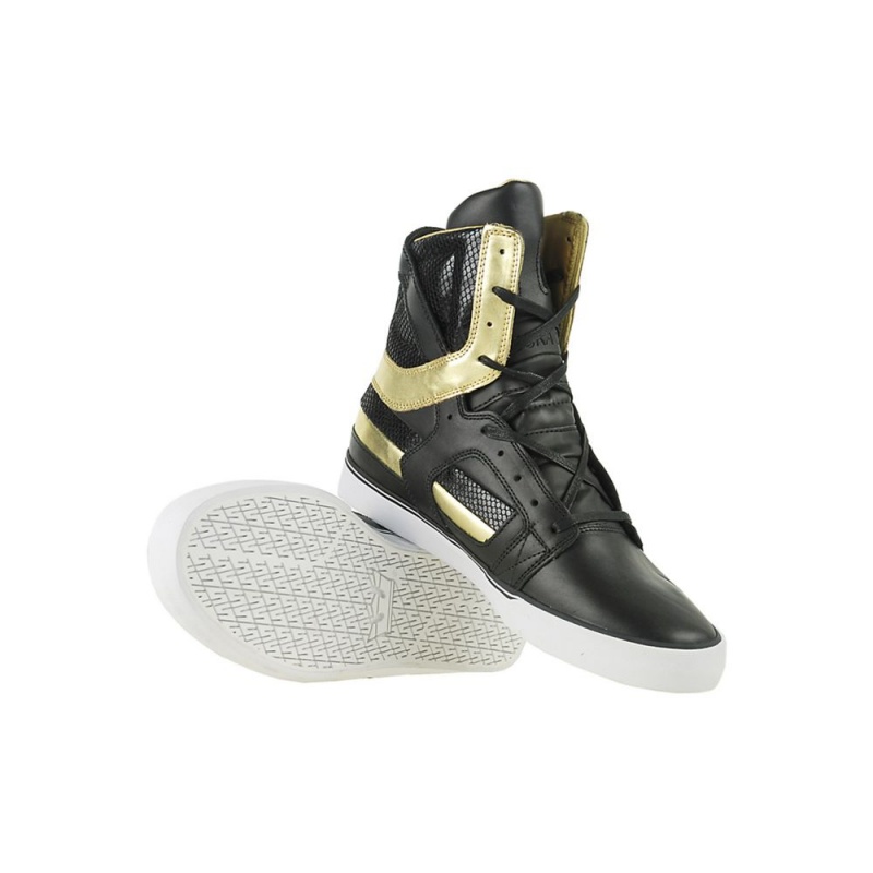 Altas Supra SkyTop II Negras Doradas | OTVRW2103