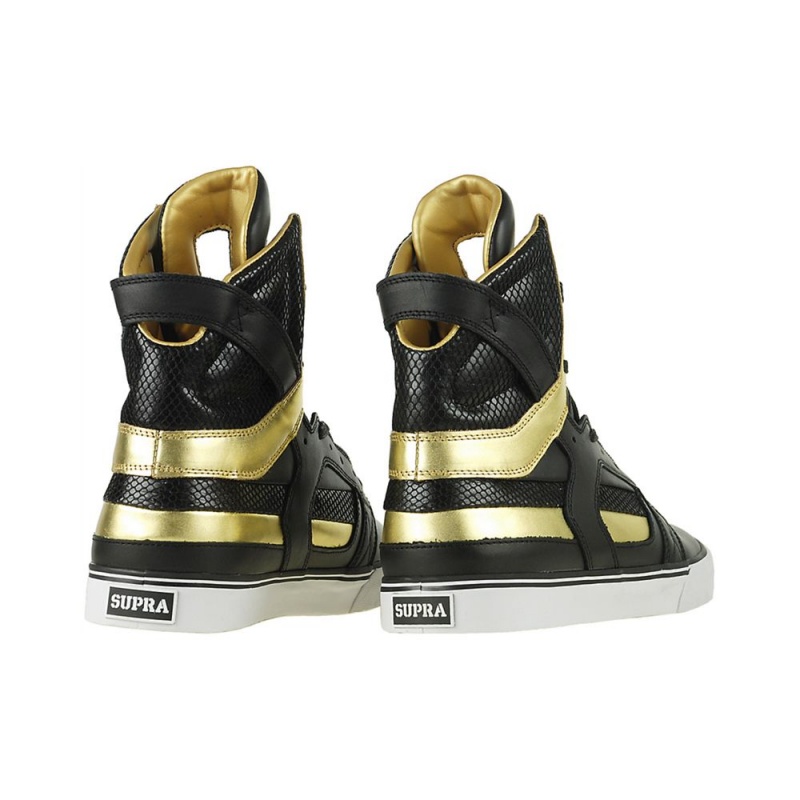 Altas Supra SkyTop II Negras Doradas | OTVRW2103