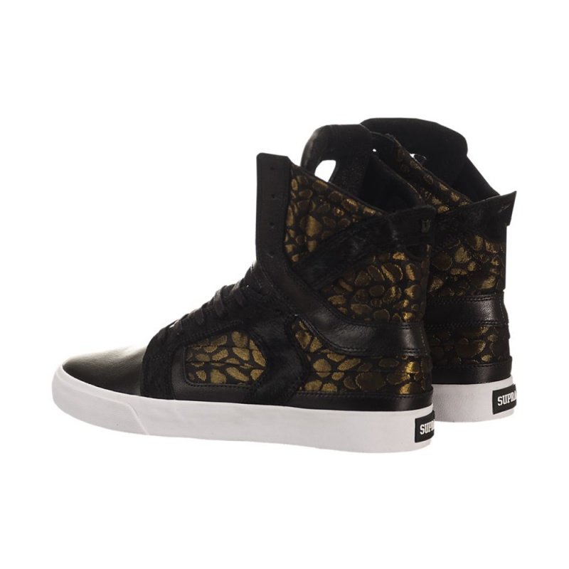 Altas Supra SkyTop II Negras Doradas | PQSEL6537