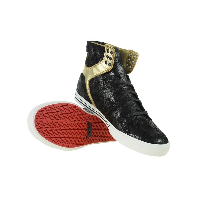 Altas Supra SkyTop NS Negras Doradas | SDMAI1750