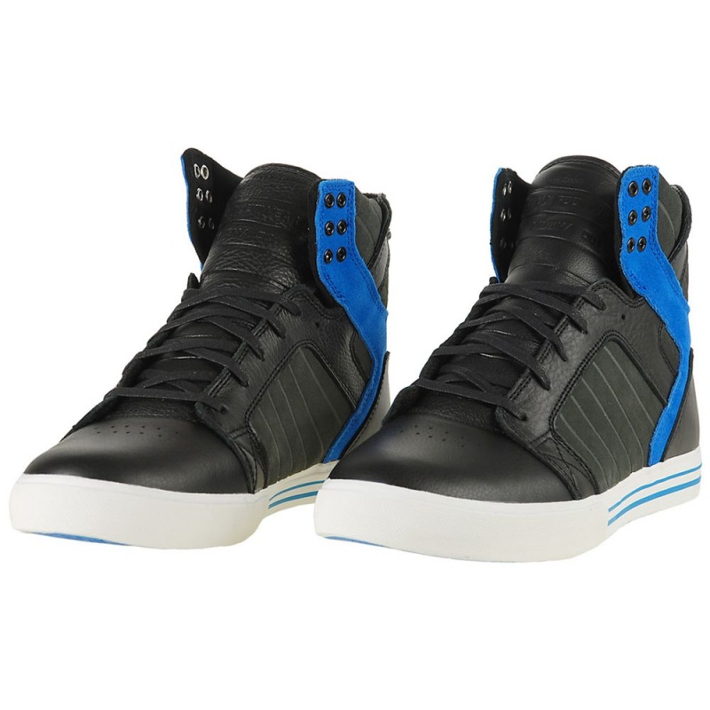 Altas Supra SkyTop Negras Azules | IHSXP2649