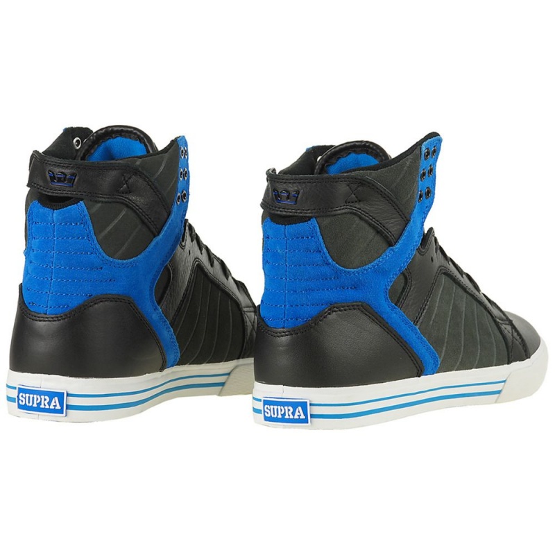 Altas Supra SkyTop Negras Azules | IHSXP2649