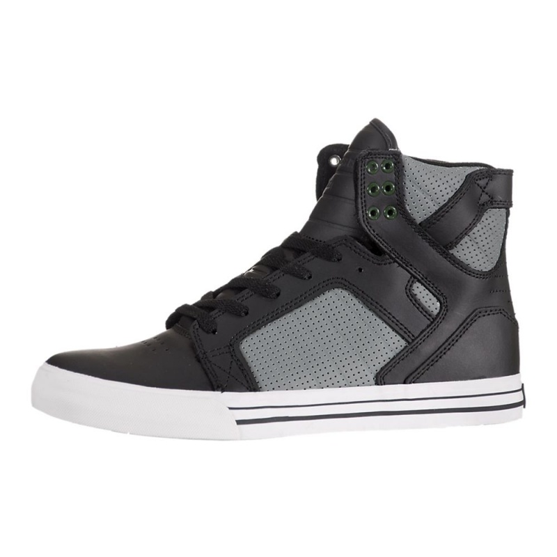 Altas Supra SkyTop Negras Gris | FZEAR1572