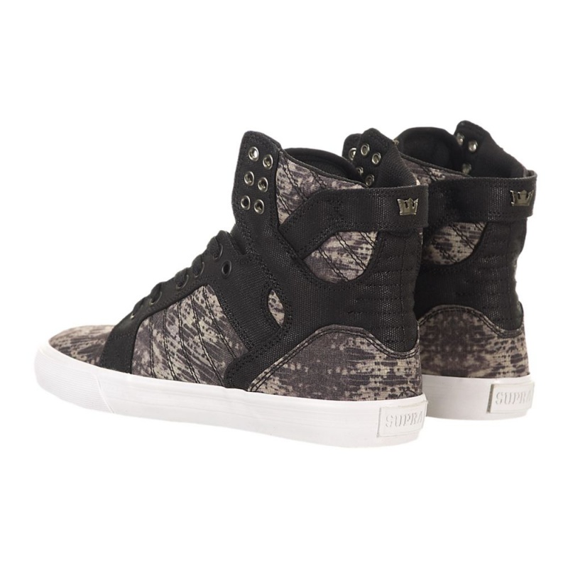 Altas Supra SkyTop Negras Gris | LTDJE4287