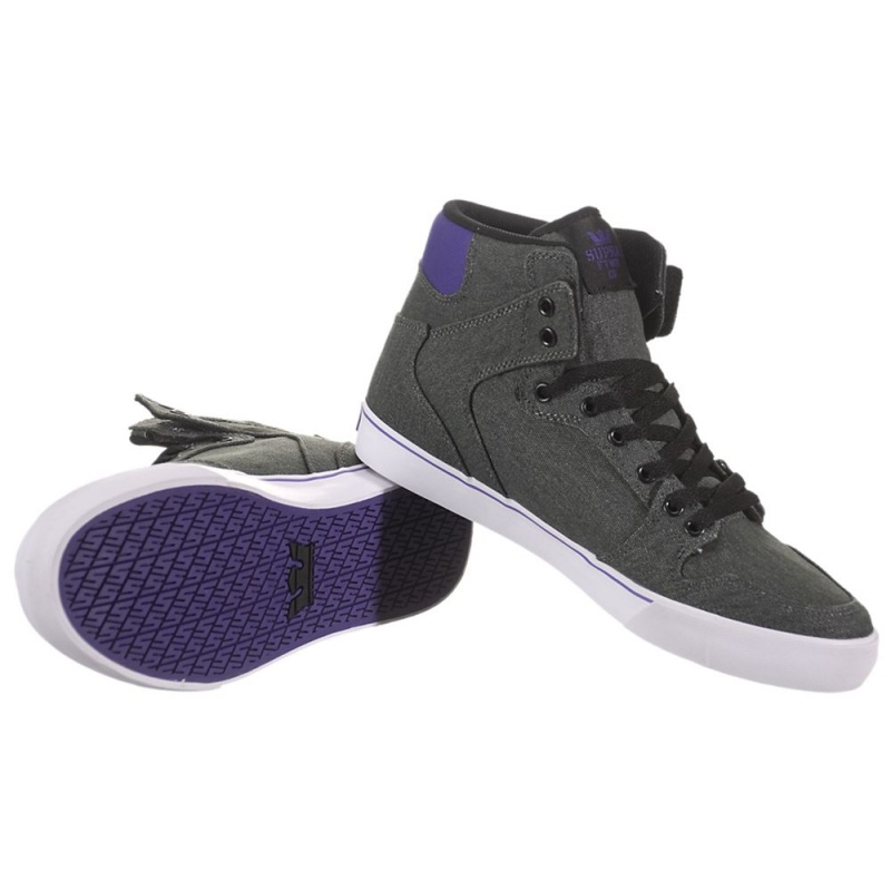 Altas Supra Vaider Gris Moradas | ZCXRJ4571