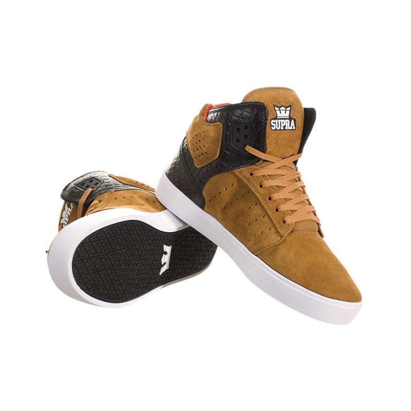 Tenis Skate Supra Atom Marrones | DWVQS5804