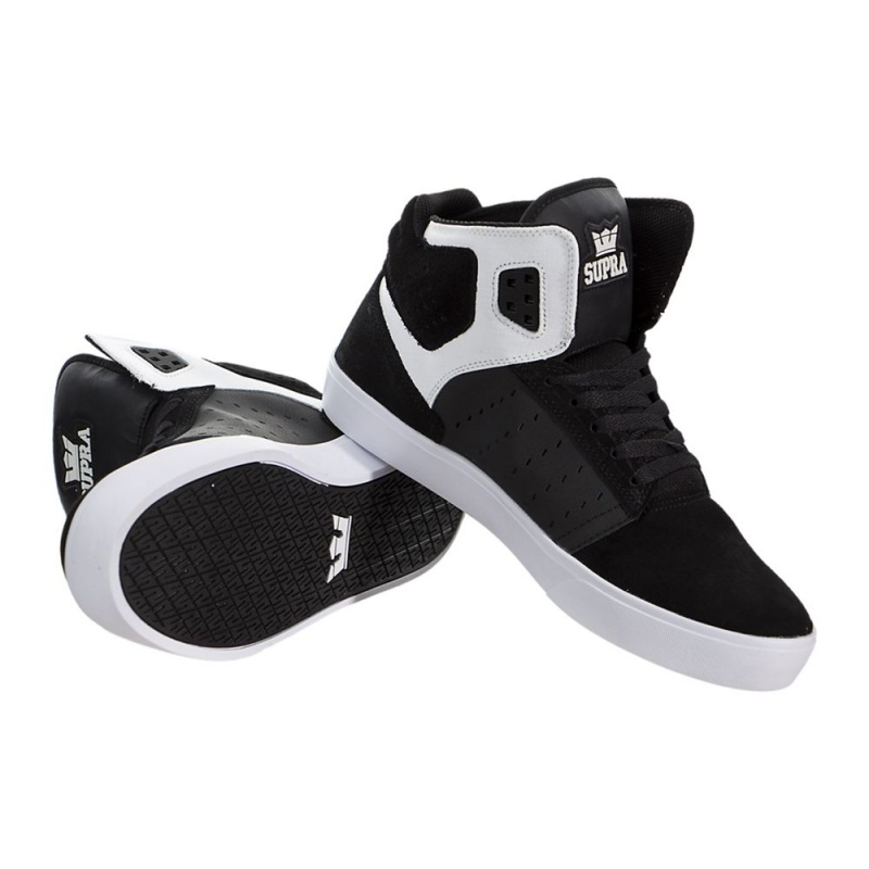 Tenis Skate Supra Atom Negras Blancas | ADJXI8346