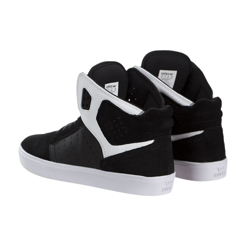 Tenis Skate Supra Atom Negras Blancas | ADJXI8346