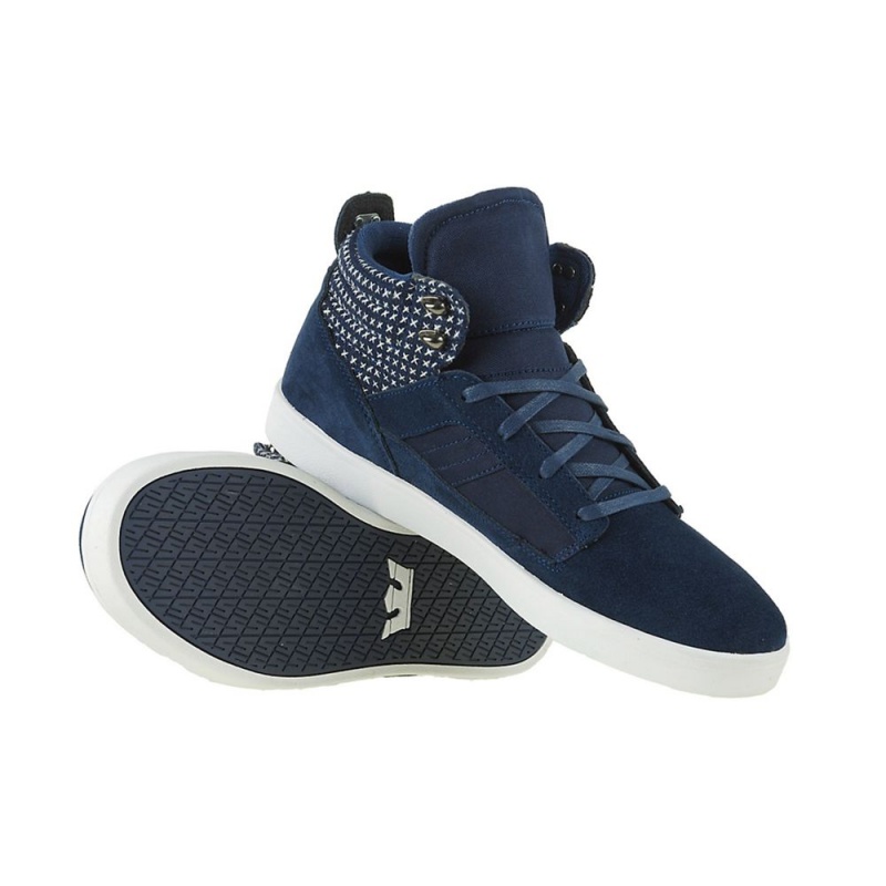 Tenis Skate Supra Bandit Azul Marino | HWSMU3516