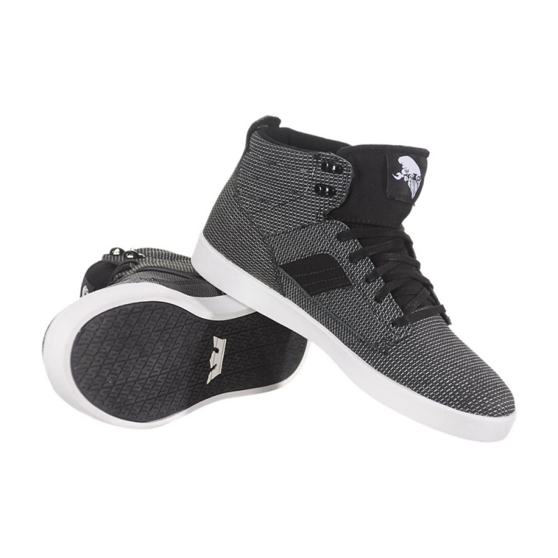 Tenis Skate Supra Bandit Negras Blancas | GDZKQ6148