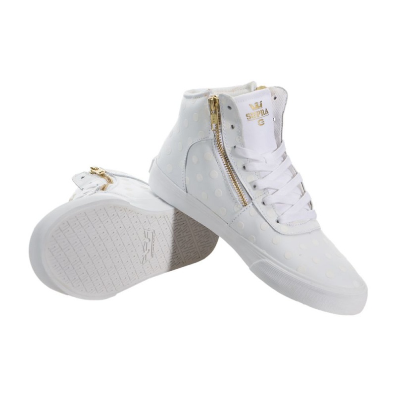 Tenis Skate Supra Cuttler Blancas | XSFJR8549