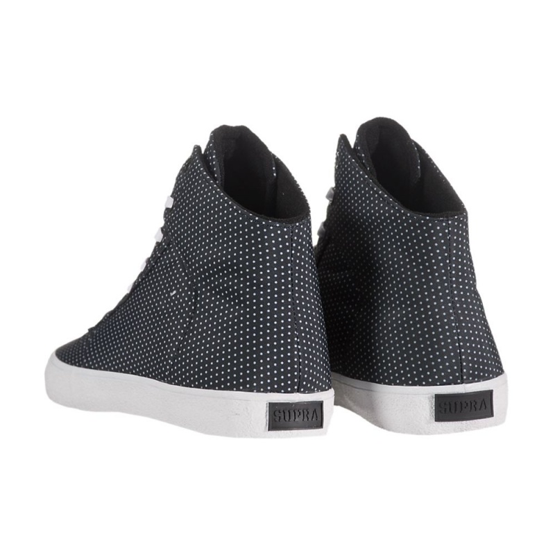 Tenis Skate Supra Cuttler Negras Blancas | IYTCW1489