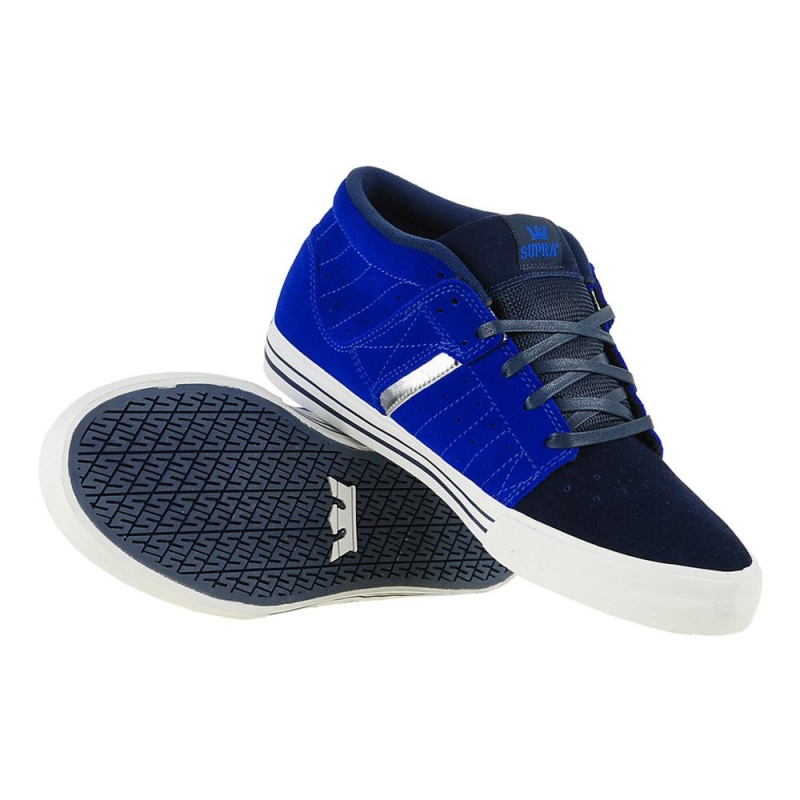 Tenis Skate Supra EE Diablo 1.5 Negras Azules | KBWZA9462