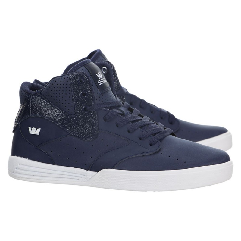 Tenis Skate Supra Khan Azul Marino | QNEUC6219