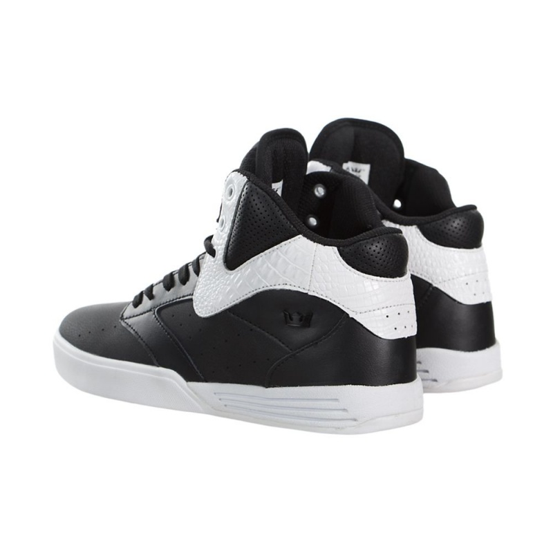 Tenis Skate Supra Khan Negras Blancas | JLDSV4960