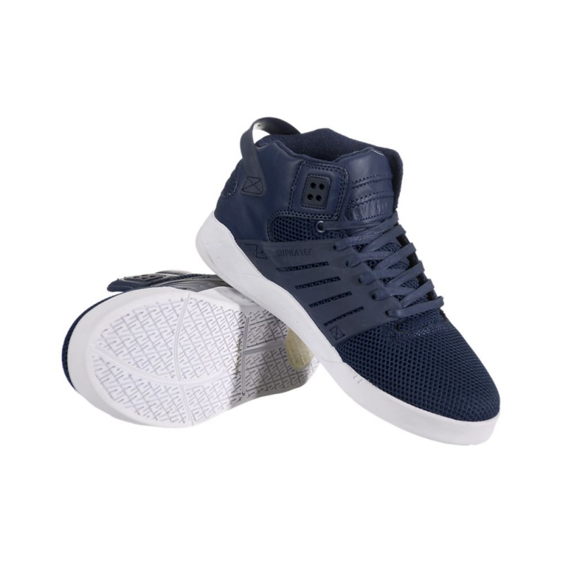 Tenis Skate Supra SkyTop III Azul Marino | IUNET3051