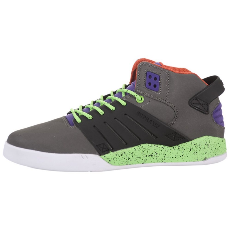 Tenis Skate Supra SkyTop III Gris Negras | KMRDE5062