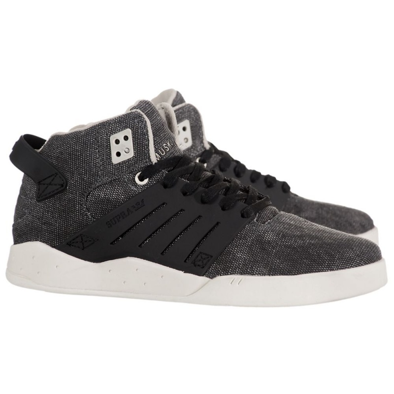 Tenis Skate Supra SkyTop III Gris Negras | SJTZM9407