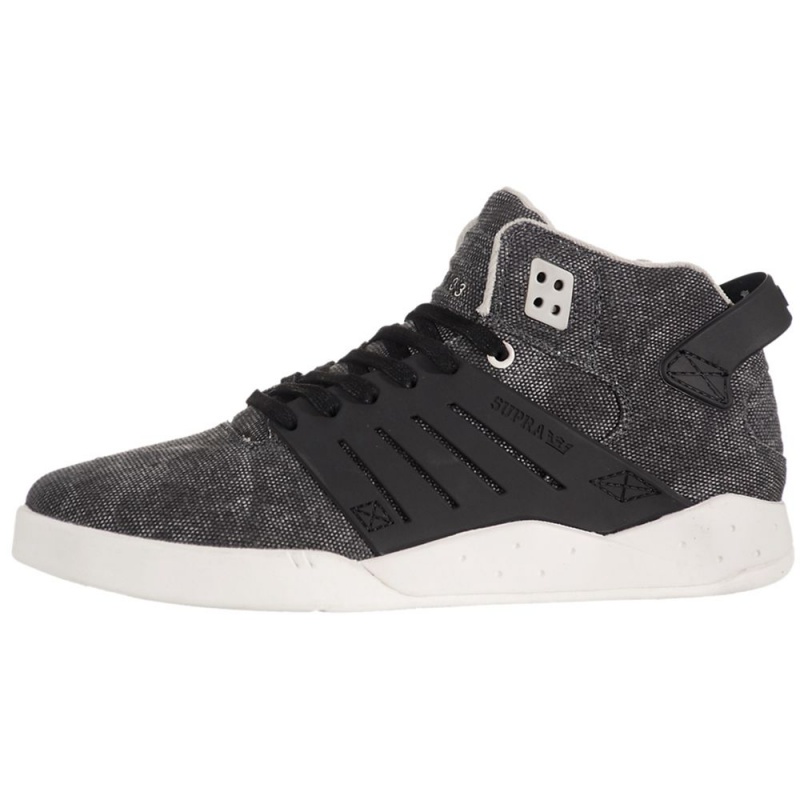 Tenis Skate Supra SkyTop III Gris Negras | SJTZM9407