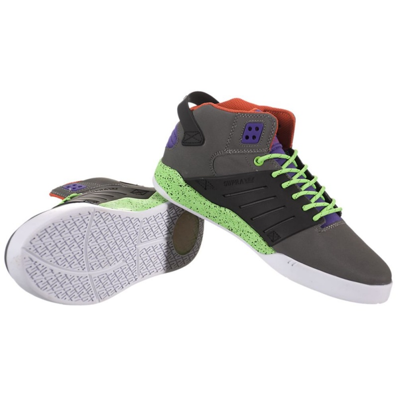 Tenis Skate Supra SkyTop III Gris Negras | UYCRW4382