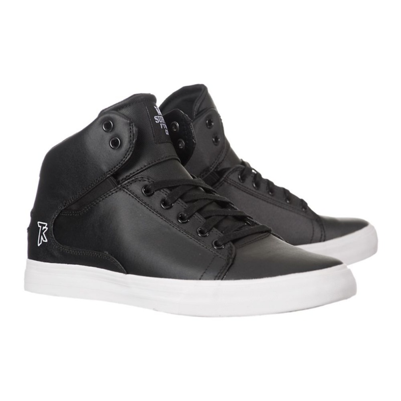 Tenis Skate Supra Society Mid Negras | XQMIS4157