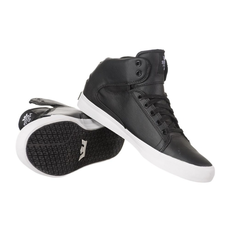 Tenis Skate Supra Society Mid Negras | XQMIS4157