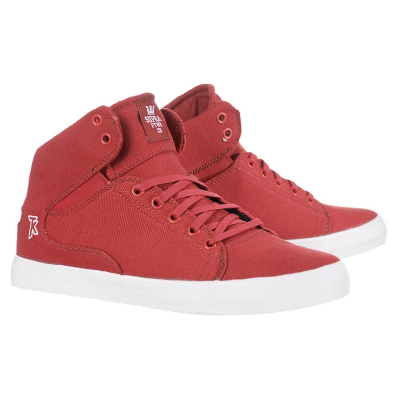 Tenis Skate Supra Society Mid Rojas | JOZHM1458