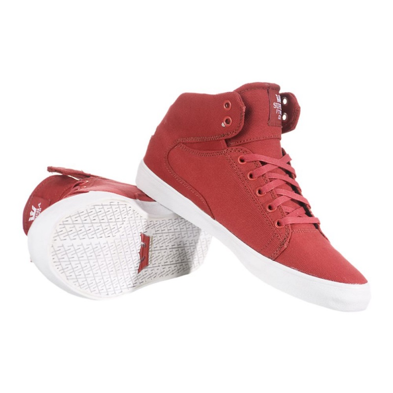 Tenis Skate Supra Society Mid Rojas | JOZHM1458