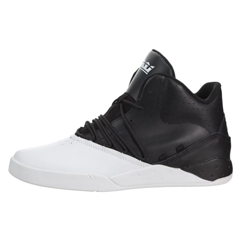 Tenis Supra Estaban Negras Blancas | RETCJ7215