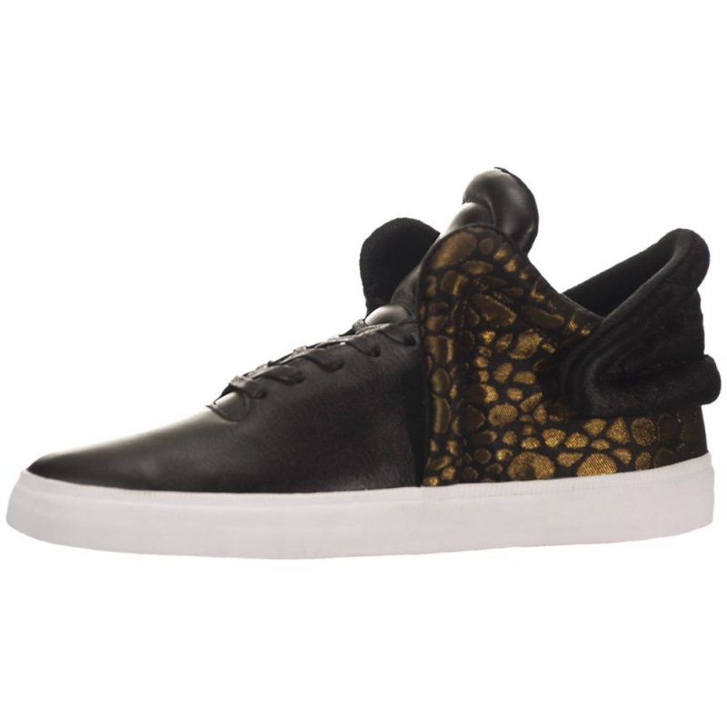 Tenis Supra Falcon Negras Doradas | MPIZS6592